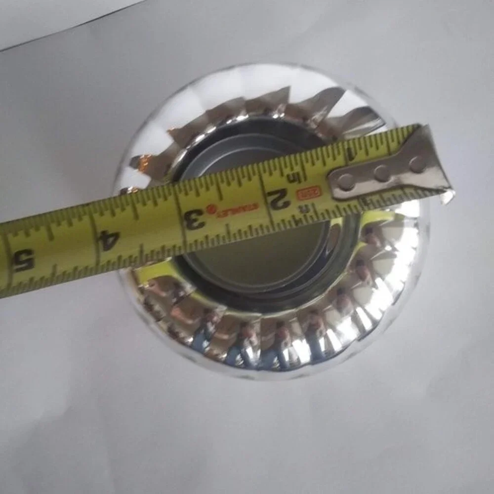 Fluted Mercury Glass Candleholder, Tealight or Votive